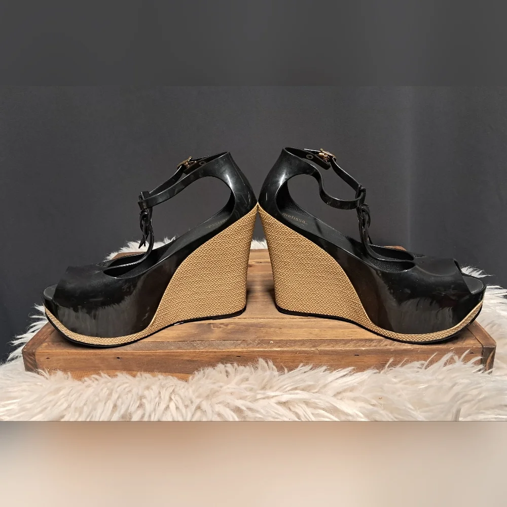 Melissa Peace VI Wedge Sandals Size 8 - Picture 8 of 9